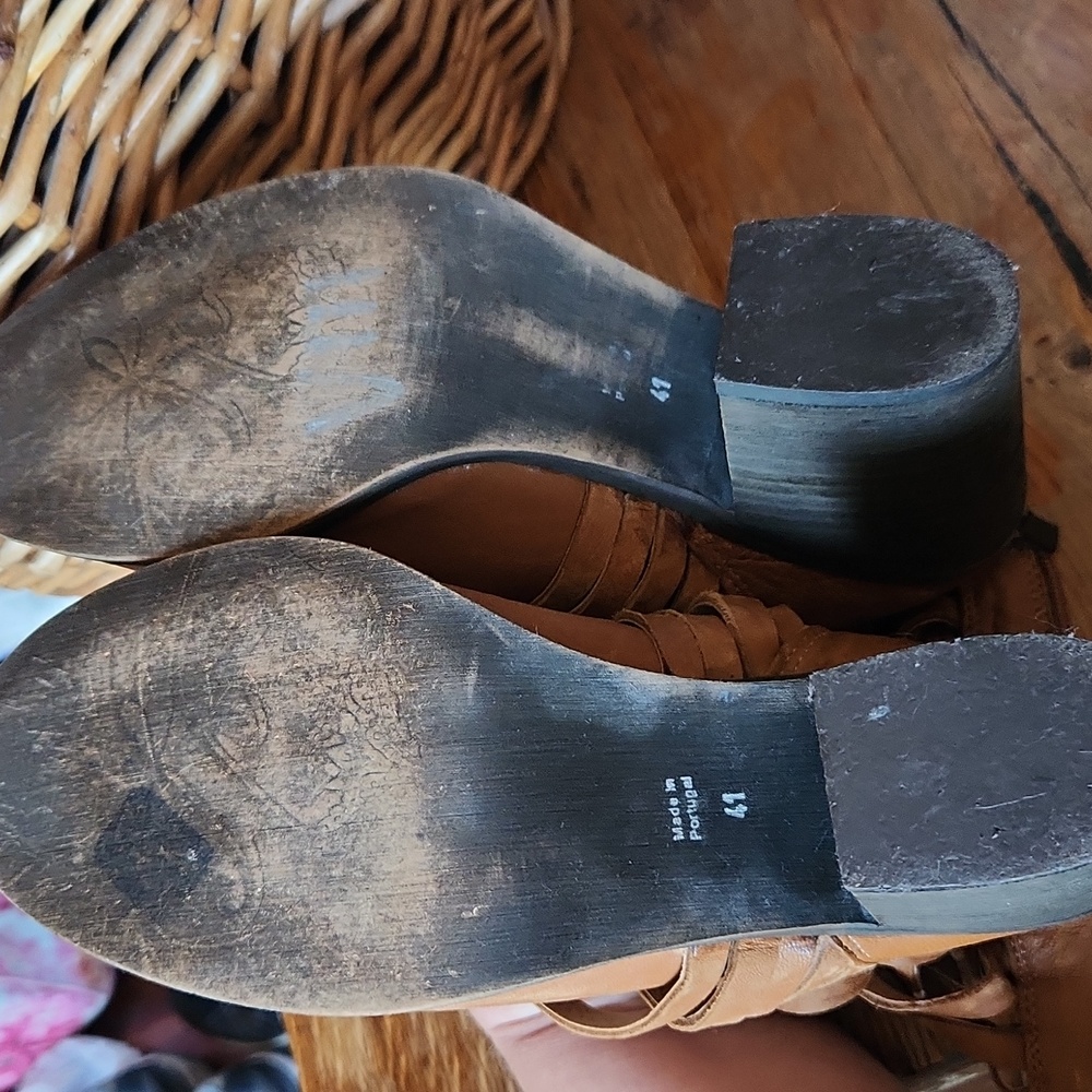 Free People Woven Leather Boots 41‎ US 10 - Picture 8 of 16